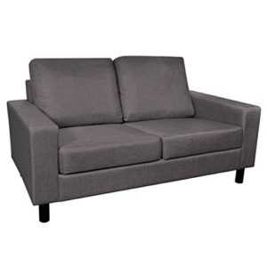 vidaXL 2er Stoffsofa 2-Sitzer Loungesofa Couch Polstersofa Zweisitzer Sitzmöbel