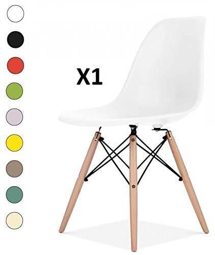 Millhouse Eiffel hochwertiger Stuhl im Retro-Design, fürs Esszimmer / Büro, als Beistellstuhl oder Vorzeigestück. weiß