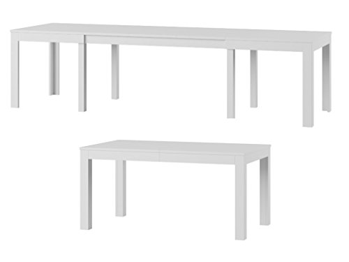 Tisch Küchentisch Esszimmertisch Esstisch WENUS ausziehbar 300 cm !!! (weiss)