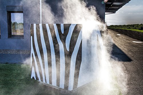 COOLBOX Nebelkabine für hygienische Saunaerfrischung im Zebra-Look (moderne Tauchbecken-Alternative)