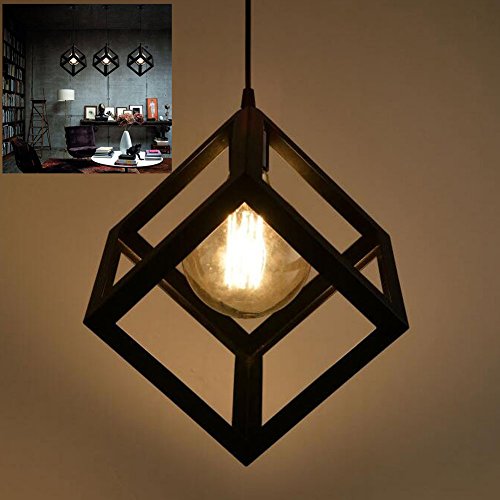 Pendelleuchte Vintage Edison Eisen Retro Lampenschirm Loft Kreative Kronleuchter Metall Deckenbeleuchtung / Hängeleuchte mit E27 Lampenfassung