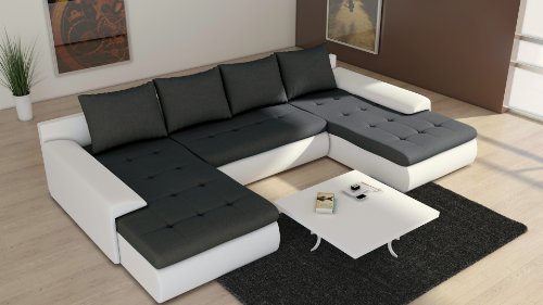 Sofa Couchgarnitur Couch Sofagarnitur Future 2.1 U Polstergarnitur Polsterecke Wohnlandschaft mit Schlaffunktion