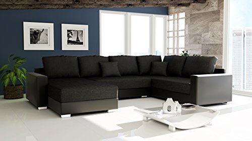 Sofa Couchgarnitur Couch Sofagarnitur STY 300 U Polstergarnitur Polsterecke Wohnlandschaft mit Schlaffunktion