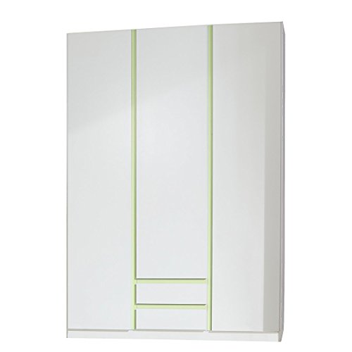 Wimex Kleiderschrank/ Drehtürenschrank Bibi, 3 Türen, (B/H/T) 135 x 197 x 58 cm, Weiß