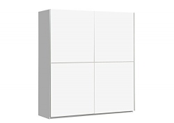NEWFACE WNNS822X1-120 Winner Schwebetürenschrank mit 2 Türen, Holz, weiß matt, 170.3 x 61.2 x 190.5 cm