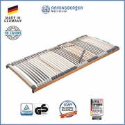 Ravensberger Matratzen Medimed® Lattenrost | 7-Zonen-Buche-Lattenrahmen | 44 Leisten| starr| MADE IN GERMANY – 10 JAHRE GARANTIE | TÜV/GS 100×200 cm