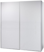 Stella Trading 58-301-17 Victor 2 Schwebetürenschrank Bauchbinde, circa 170 x 195 x 63 cm, weiß