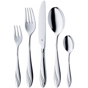 WMF Sinfonia Besteckset, 60-teilig, für 12 Personen, Monobloc-Messer, Cromargan Edelstahl poliert, spülmaschinengeeignet