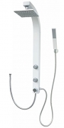 Duschpaneel Duschsäule Regendusche Duschsystem Massagedüsen Handbrause Duschkopf Duscharmatur Brause Set Wandmontage Brausepaneel Weiß