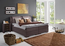 Breckle Boxspringbett 100 x 200 cm Lund Box mit Stauraum 500 Hollanda 1000 Gel Topper Gel Comfort