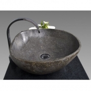 Wohnfreuden Naturstein Waschbecken Waschbecken aus Stein in 40 cm ❘ Steinwaschbecken für ihr Gäste WC Bad | Versandkostenfrei ✓