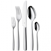 WMF Palma Besteckset, 60-Teilig, für 12 Personen, Monobloc-Messer, Cromargan Edelstahl Poliert, spülmaschinengeeignet