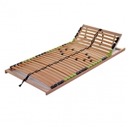 DaMi Buche Lattenrost Lattenrahmen LGA Geprüft 7 Zonen Basic Kopf Verstellbar zerlegt (100 x 200 cm)