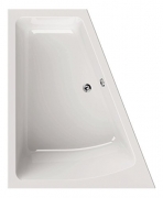 Acrylbadewanne droPino | Raumspar-Wanne rechte Ausführung | 170 x 140 cm | Wanne | Badewanne | Weiß