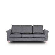 OUTLET !! Sofa Werona III Couch Sofagarnituren Polstersofa Couchgarnitur, Komfortsofa, Wohnzimmer, Stoffsofa, Microfaser, grau (Hugo 96)